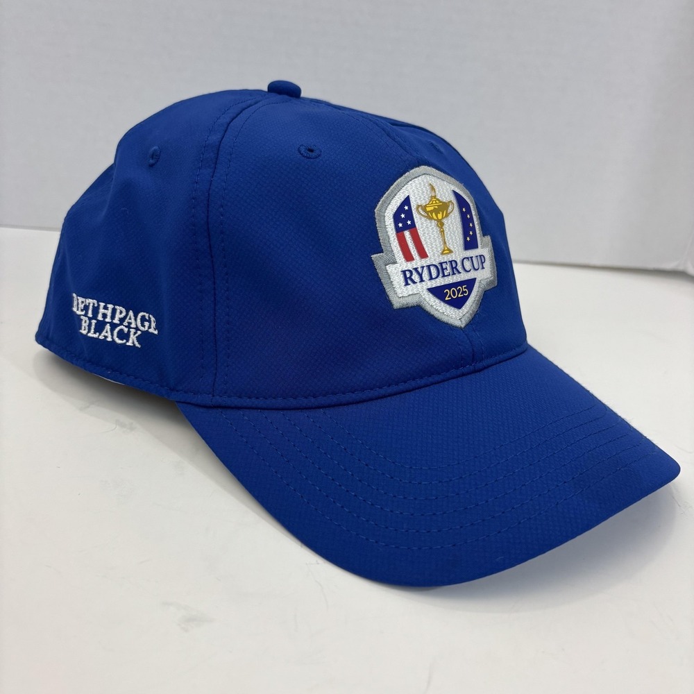 Ryder Cup 2025 Golf Cap Blue Bethpage Black Ahead Performance Athletic Excellent